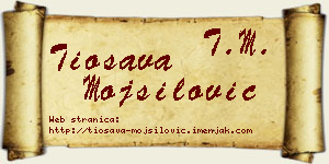Tiosava Mojsilović vizit kartica